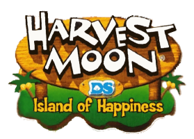 Harvest Moon Island of Happiness title screen for Nintendo DS